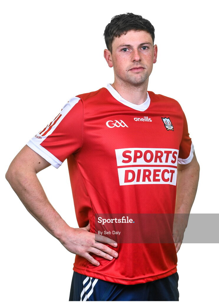 17 April 2023; Cormac Beausang during a Cork hurling squad portraits session at Páirc Uí Chaoimh in Cork. Photo by Seb Daly/Sportsfile