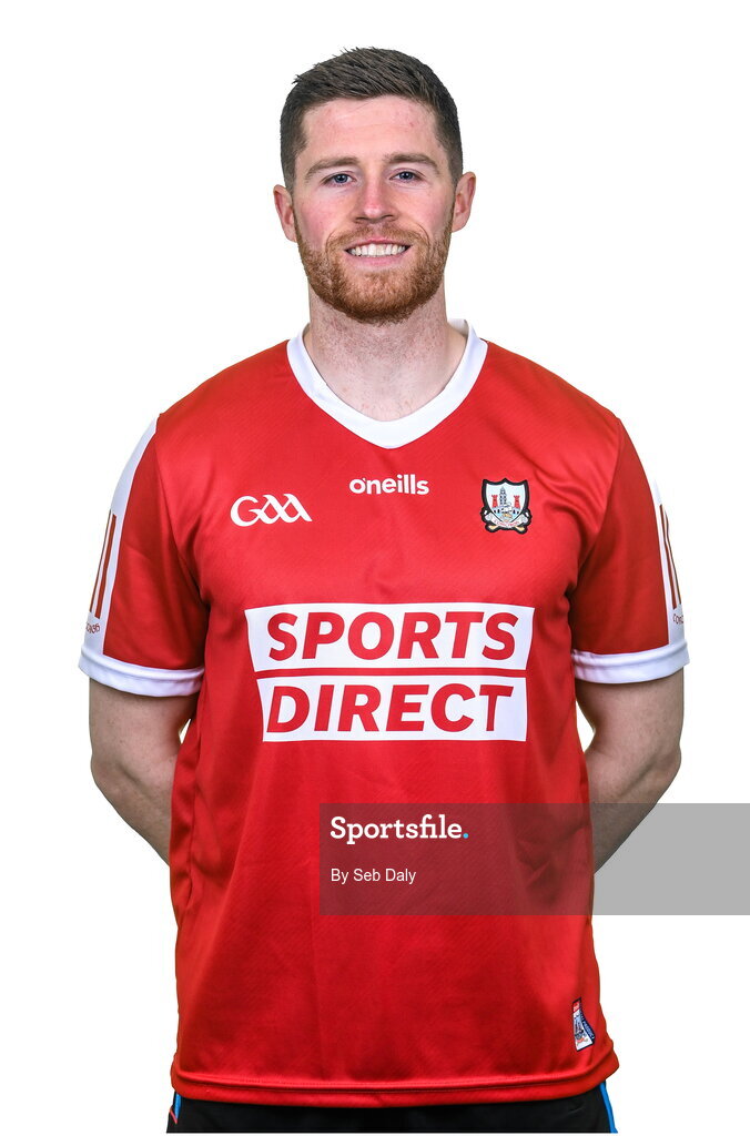 17 April 2023; Conor Lehane during a Cork hurling squad portraits session at Páirc Uí Chaoimh in Cork. Photo by Seb Daly/Sportsfile