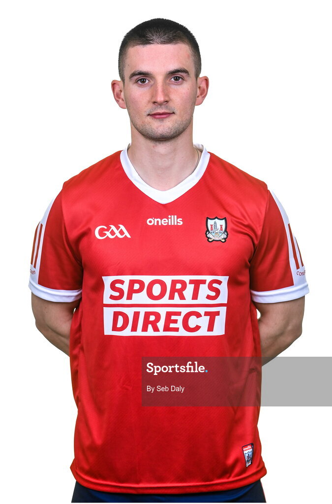 17 April 2023; Shane Kingston during a Cork hurling squad portraits session at Páirc Uí Chaoimh in Cork. Photo by Seb Daly/Sportsfile