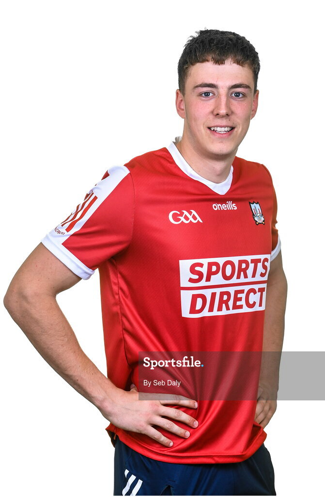 17 April 2023; Ben Cunningham during a Cork hurling squad portraits session at Páirc Uí Chaoimh in Cork. Photo by Seb Daly/Sportsfile