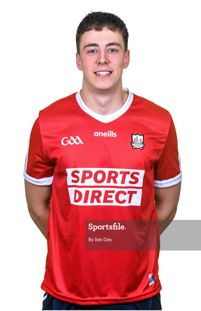 17 April 2023; Ben Cunningham during a Cork hurling squad portraits session at Páirc Uí Chaoimh in Cork. Photo by Seb Daly/Sportsfile