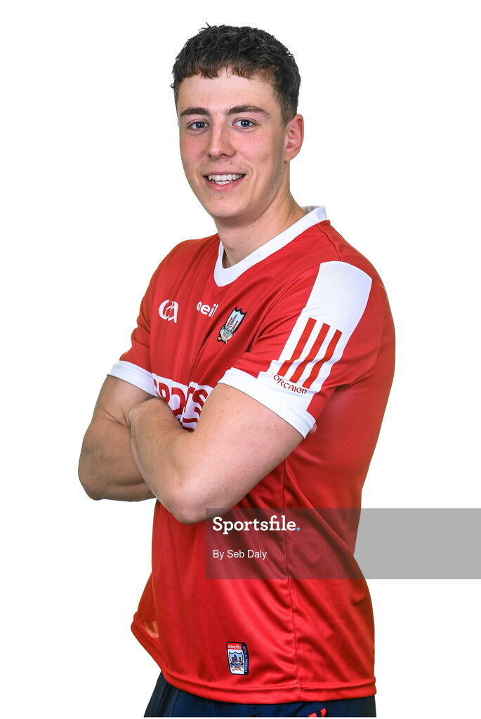 17 April 2023; Ben Cunningham during a Cork hurling squad portraits session at Páirc Uí Chaoimh in Cork. Photo by Seb Daly/Sportsfile