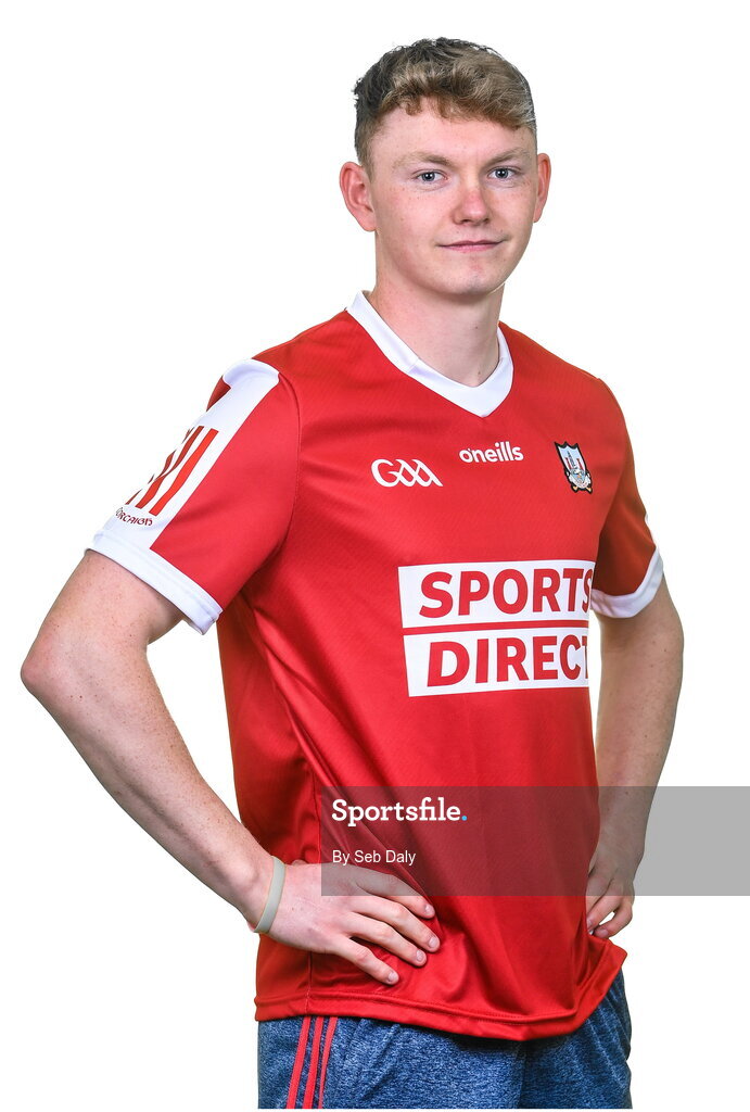 17 April 2023; Shane Barrett during a Cork hurling squad portraits session at Páirc Uí Chaoimh in Cork. Photo by Seb Daly/Sportsfile