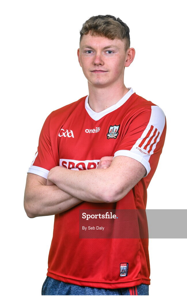 17 April 2023; Shane Barrett during a Cork hurling squad portraits session at Páirc Uí Chaoimh in Cork. Photo by Seb Daly/Sportsfile
