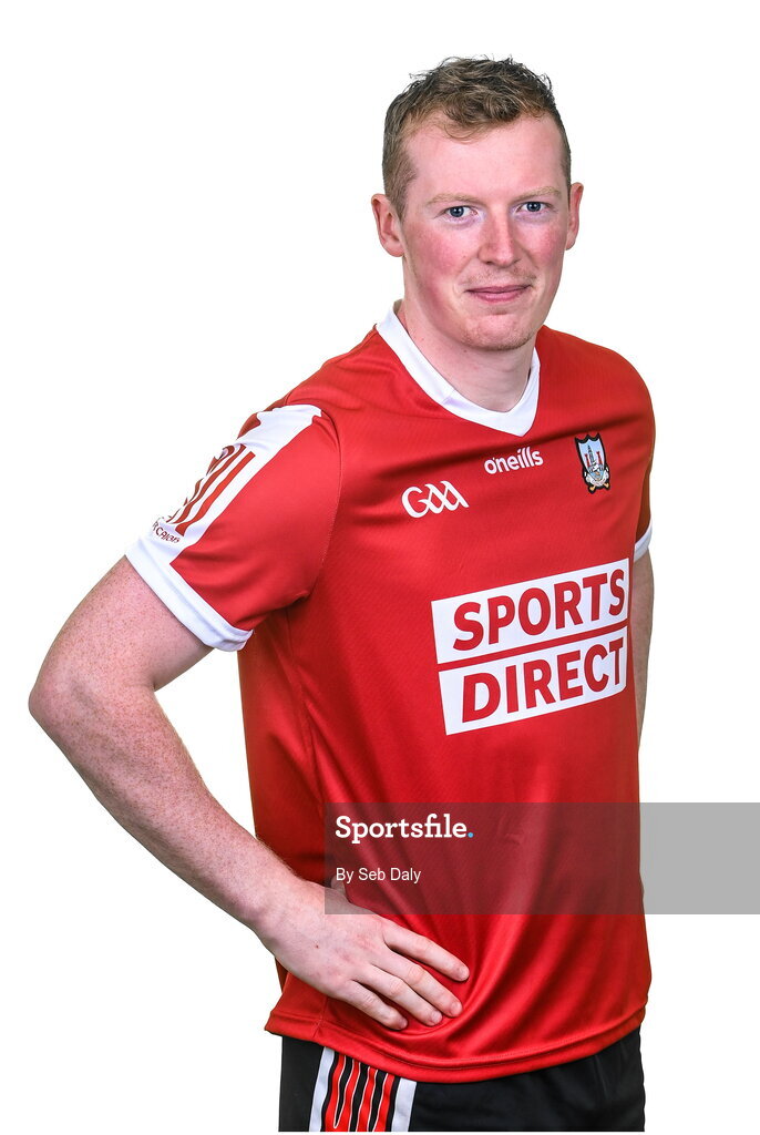 17 April 2023; Conor Cahalane during a Cork hurling squad portraits session at Páirc Uí Chaoimh in Cork. Photo by Seb Daly/Sportsfile