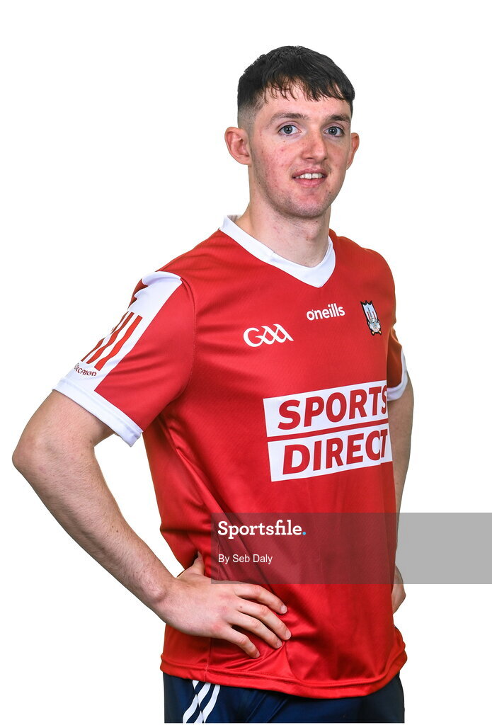 17 April 2023; Ger Millerick during a Cork hurling squad portraits session at Páirc Uí Chaoimh in Cork. Photo by Seb Daly/Sportsfile