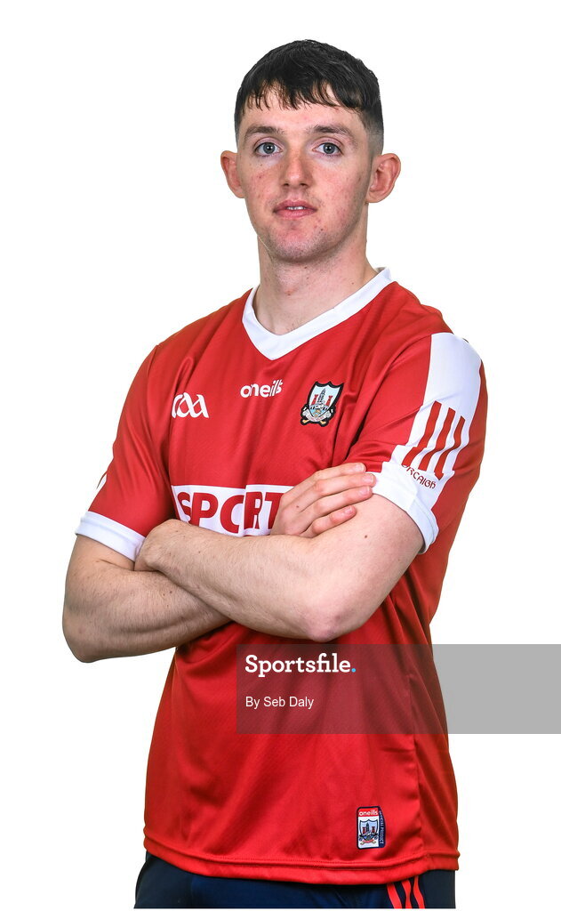 17 April 2023; Ger Millerick during a Cork hurling squad portraits session at Páirc Uí Chaoimh in Cork. Photo by Seb Daly/Sportsfile