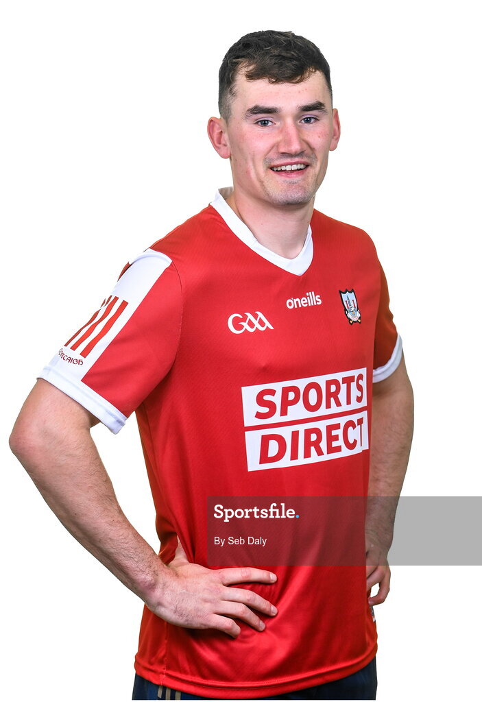 17 April 2023; Brian Roche during a Cork hurling squad portraits session at Páirc Uí Chaoimh in Cork. Photo by Seb Daly/Sportsfile