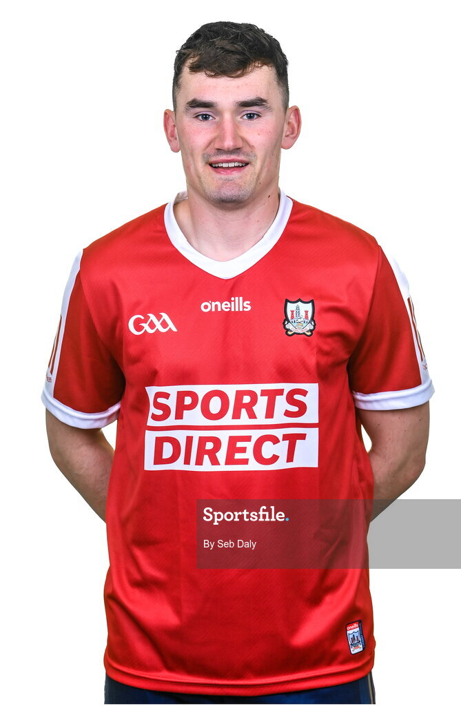 17 April 2023; Brian Roche during a Cork hurling squad portraits session at Páirc Uí Chaoimh in Cork. Photo by Seb Daly/Sportsfile