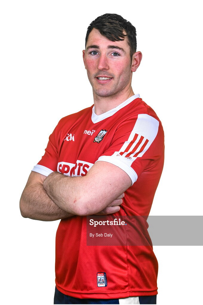 17 April 2023; Declan Dalton during a Cork hurling squad portraits session at Páirc Uí Chaoimh in Cork. Photo by Seb Daly/Sportsfile