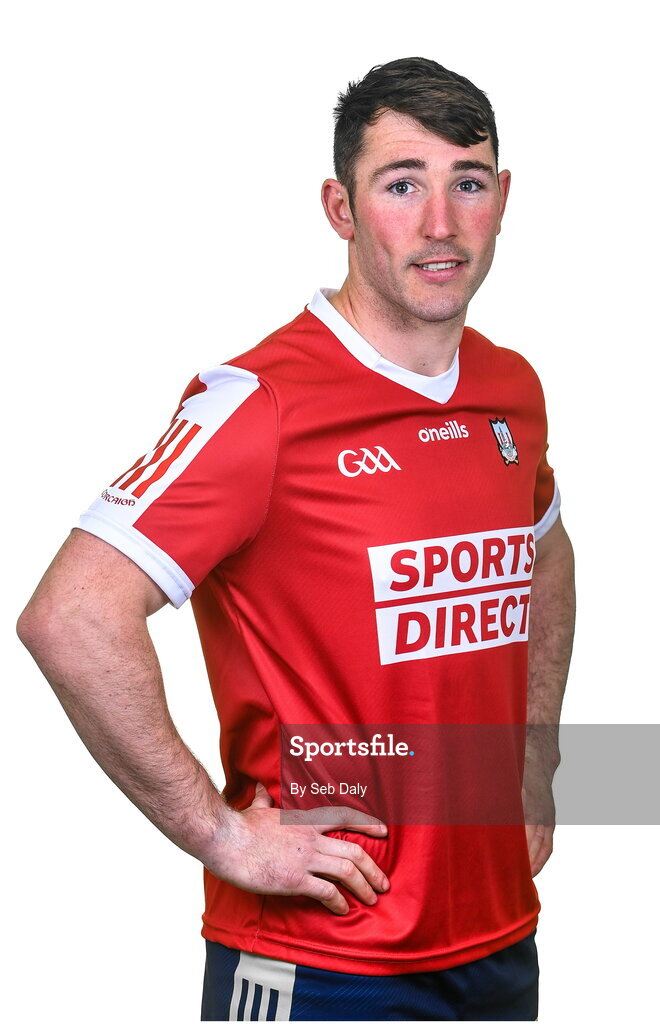 17 April 2023; Declan Dalton during a Cork hurling squad portraits session at Páirc Uí Chaoimh in Cork. Photo by Seb Daly/Sportsfile