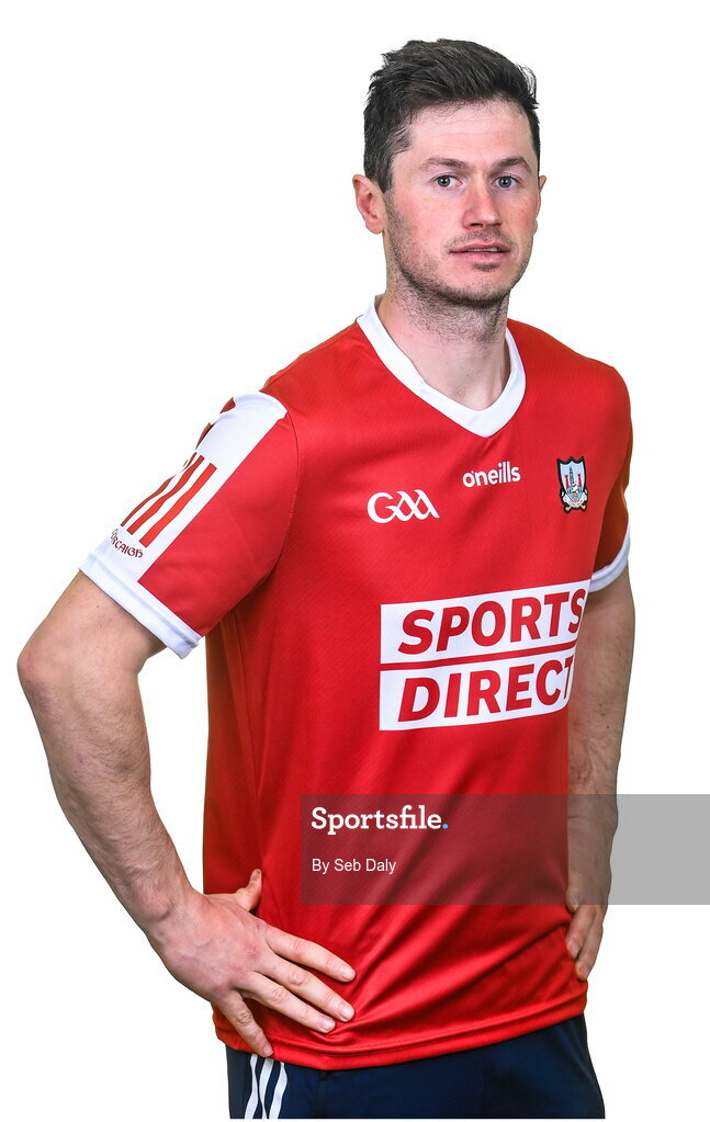 17 April 2023; Seamus Harnedy during a Cork hurling squad portraits session at Páirc Uí Chaoimh in Cork. Photo by Seb Daly/Sportsfile
