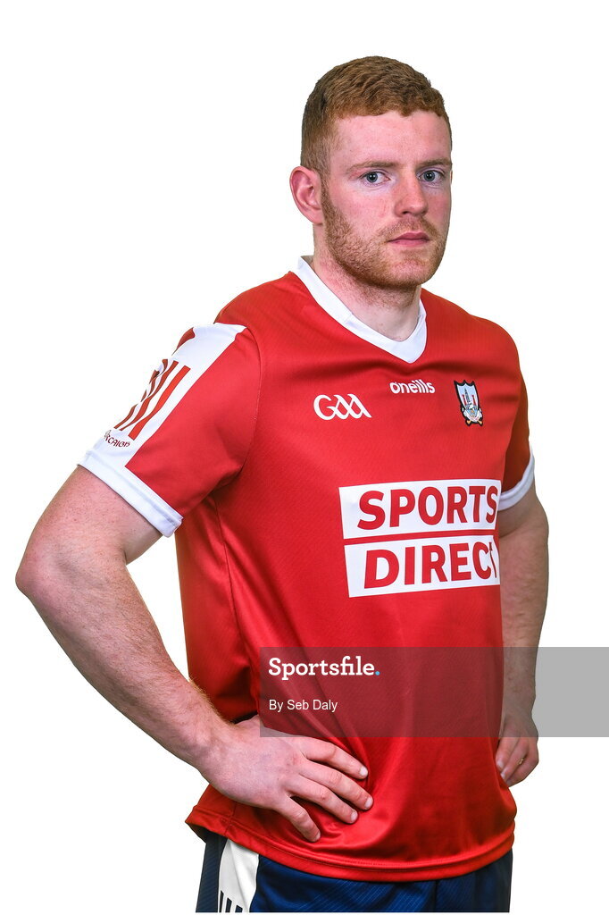 17 April 2023; Conor O’Callaghan during a Cork hurling squad portraits session at Páirc Uí Chaoimh in Cork. Photo by Seb Daly/Sportsfile