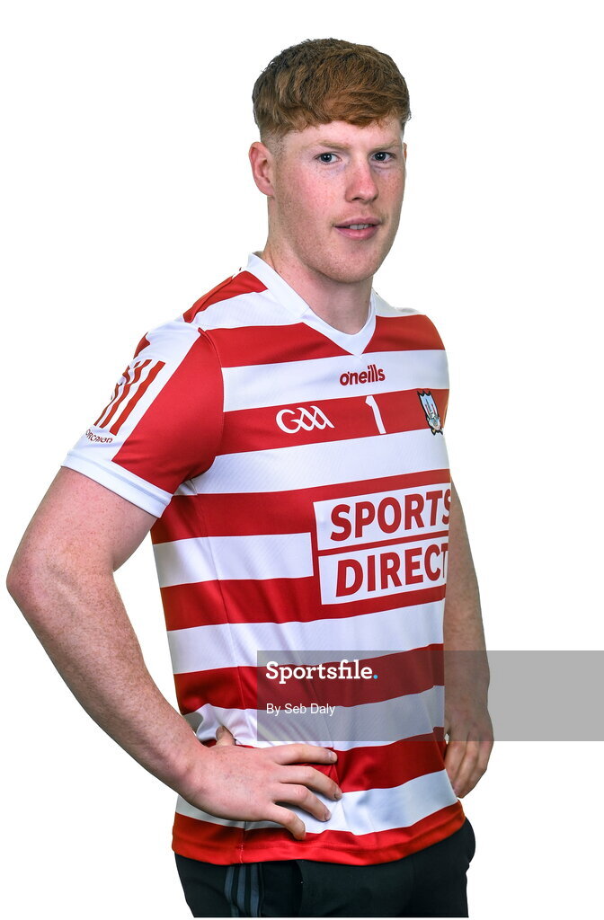 17 April 2023; Gerard Collins during a Cork hurling squad portraits session at Páirc Uí Chaoimh in Cork. Photo by Seb Daly/Sportsfile