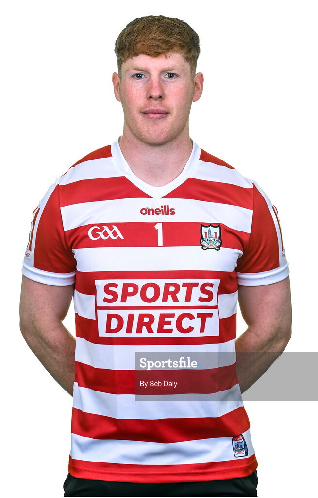 17 April 2023; Gerard Collins during a Cork hurling squad portraits session at Páirc Uí Chaoimh in Cork. Photo by Seb Daly/Sportsfile