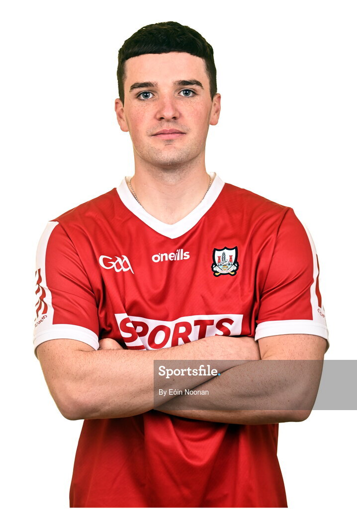 27 April 2023; Padraig Power during a Cork hurling squad portraits session at Páirc Uí Chaoimh in Cork. Photo by Eóin Noonan/Sportsfile