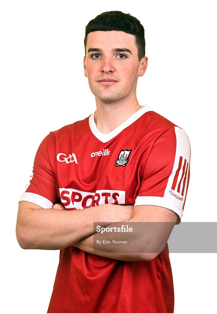 27 April 2023; Padraig Power during a Cork hurling squad portraits session at Páirc Uí Chaoimh in Cork. Photo by Eóin Noonan/Sportsfile