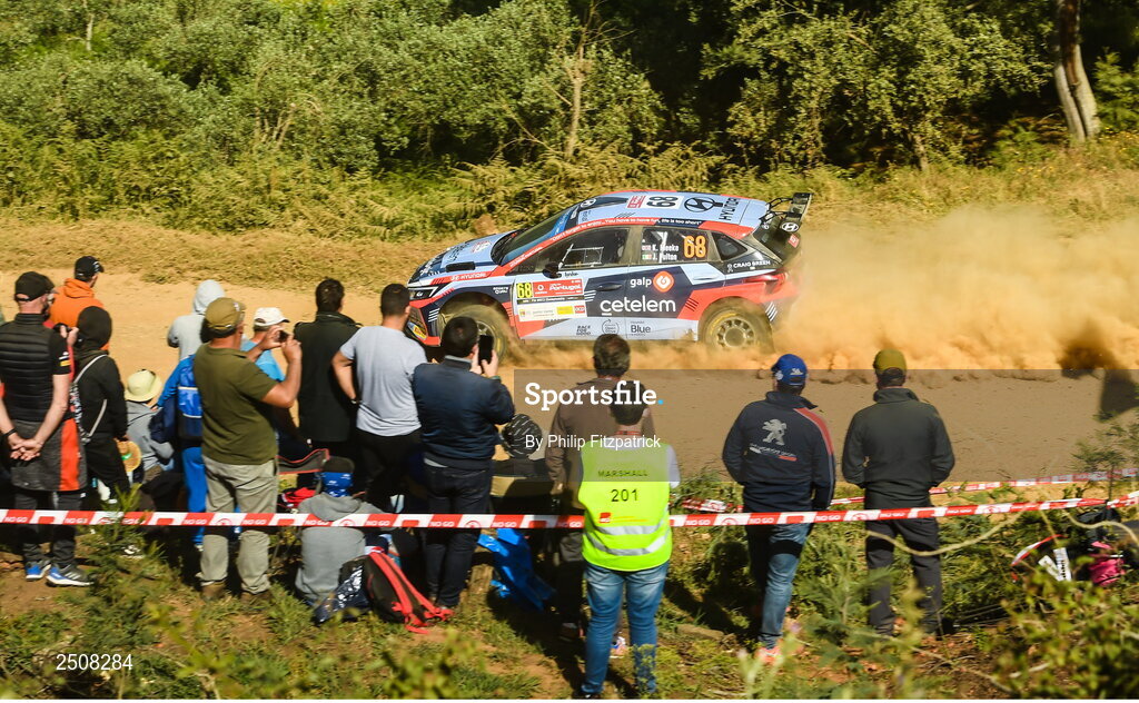 12 May 2023; Kris Meeke and James Fulton in their Hyundai i20 N during day two of the FIA World Rally Championship Portugal in Porto, Portugal. Photo by Philip Fitzpatrick/Sportsfile