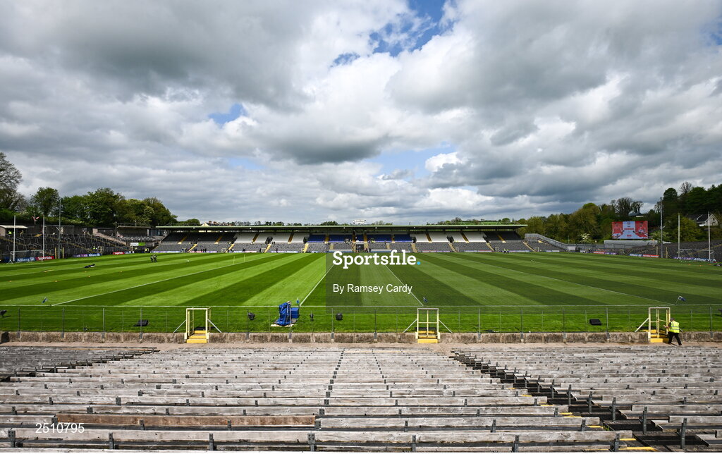 14 May 2023; A general view before the Ulster GAA Football Senior Championship Final match between Armagh and Derry at St Tiernach’s Park in Clones, Monaghan. Photo by Ramsey Cardy/Sportsfile
