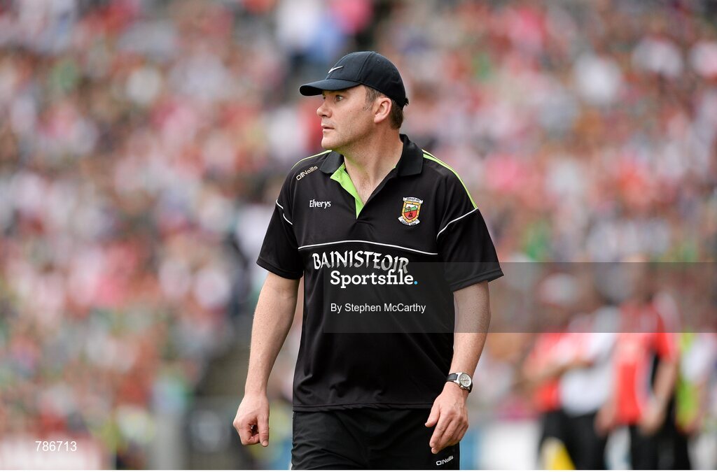 25 August 2013; Mayo manager James Horan. GAA Football All-Ireland Senior Championship Semi-Final, Mayo v Tyrone, Croke Park, Dublin. Picture credit: Stephen McCarthy / SPORTSFILE