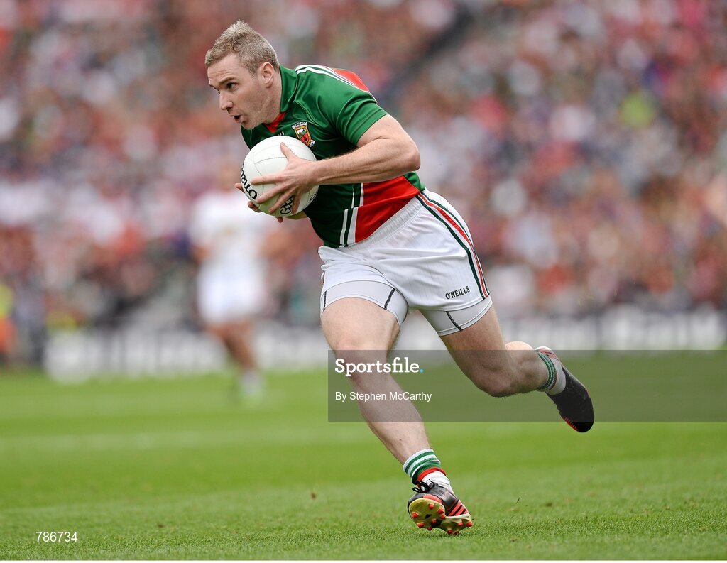 25 August 2013; Michael Conroy, Mayo. GAA Football All-Ireland Senior Championship Semi-Final, Mayo v Tyrone, Croke Park, Dublin. Picture credit: Stephen McCarthy / SPORTSFILE