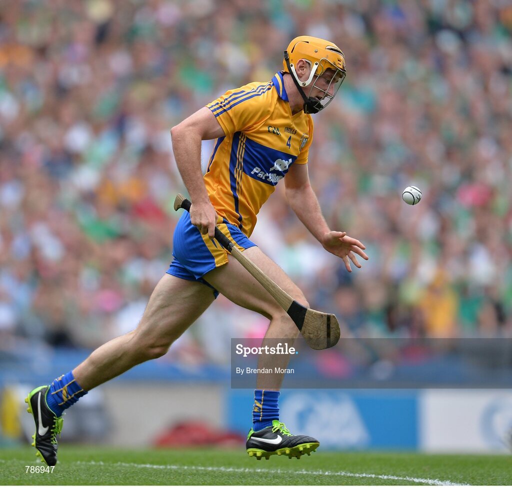 18 August 2013; Cian Dillon, Clare. GAA Hurling All-Ireland Senior Championship, Semi-Final, Limerick v Clare, Croke Park, Dublin. Picture credit: Brendan Moran / SPORTSFILE