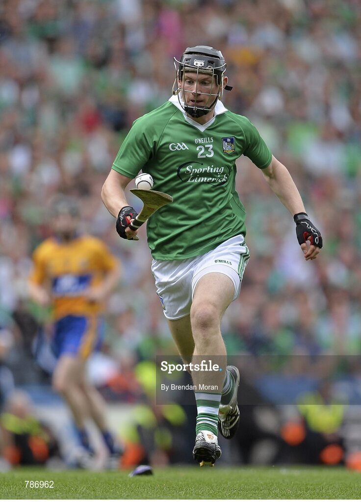 18 August 2013; Kevin Downes, Limerick. GAA Hurling All-Ireland Senior Championship, Semi-Final, Limerick v Clare, Croke Park, Dublin. Picture credit: Brendan Moran / SPORTSFILE