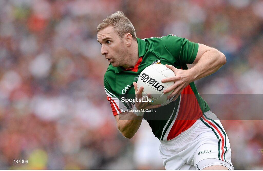 25 August 2013; Michael Conroy, Mayo. GAA Football All-Ireland Senior Championship Semi-Final, Mayo v Tyrone, Croke Park, Dublin. Picture credit: Stephen McCarthy / SPORTSFILE