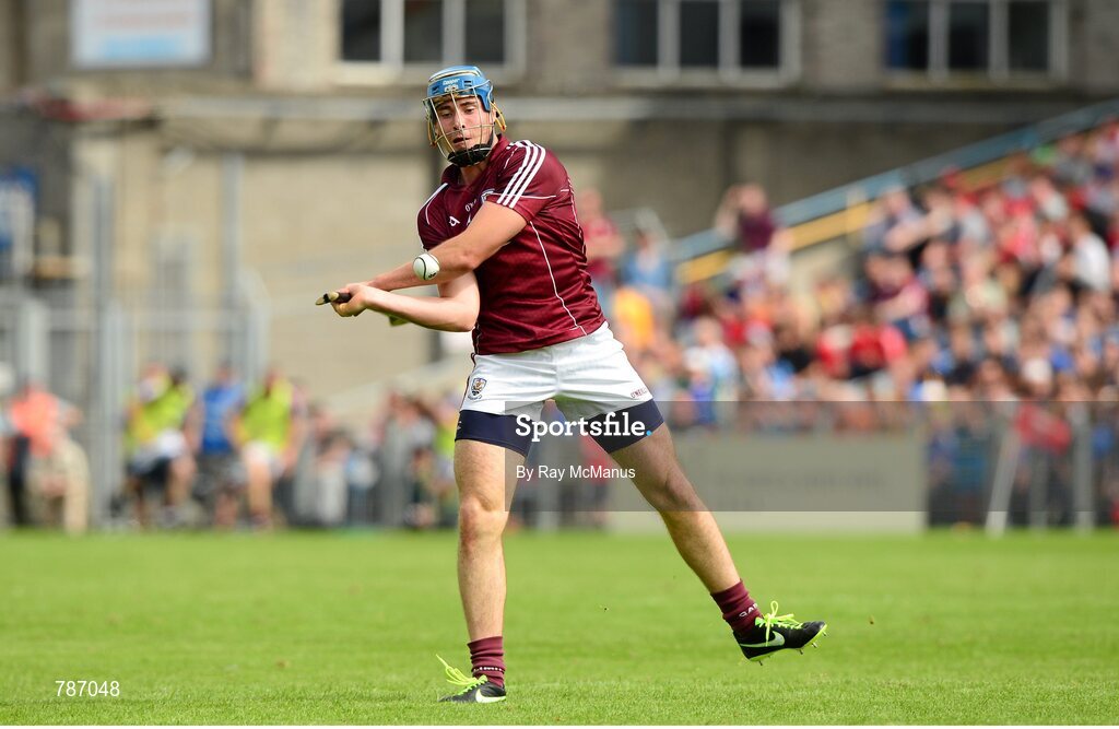 28 July 2013; Conor Cooney, Galway. GAA Hurling All-Ireland Senior Championship, Quarter-Final, Galway v Clare, Semple Stadium, Thurles, Co. Tipperary. Picture credit: Ray McManus / SPORTSFILE