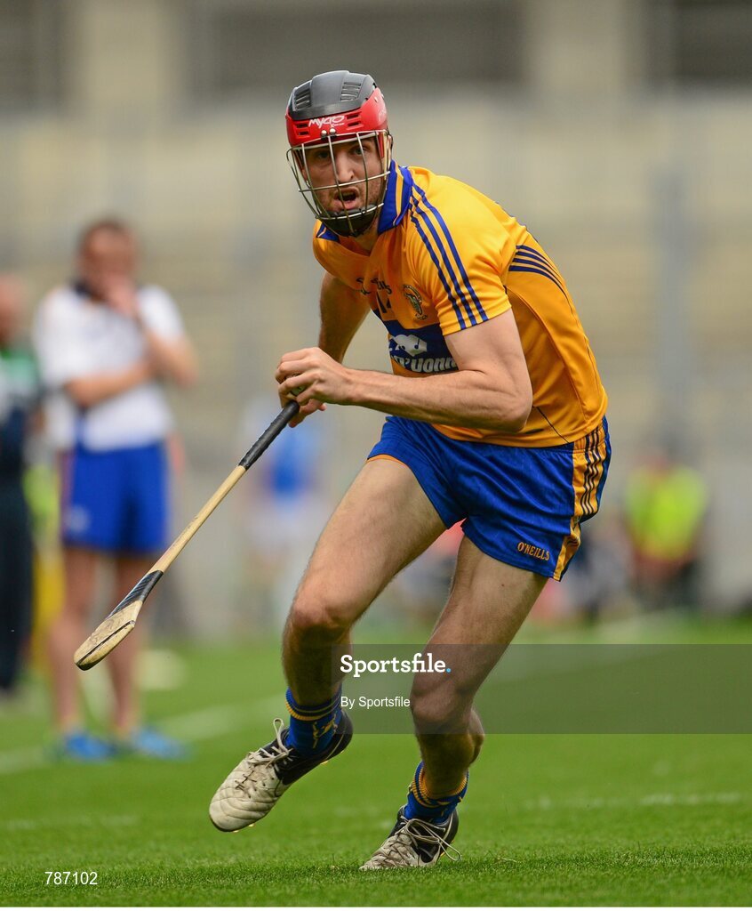 18 August 2013; Darach Honan, Clare. GAA Hurling All-Ireland Senior Championship, Semi-Final, Limerick v Clare, Croke Park, Dublin. Photo by Sportsfile