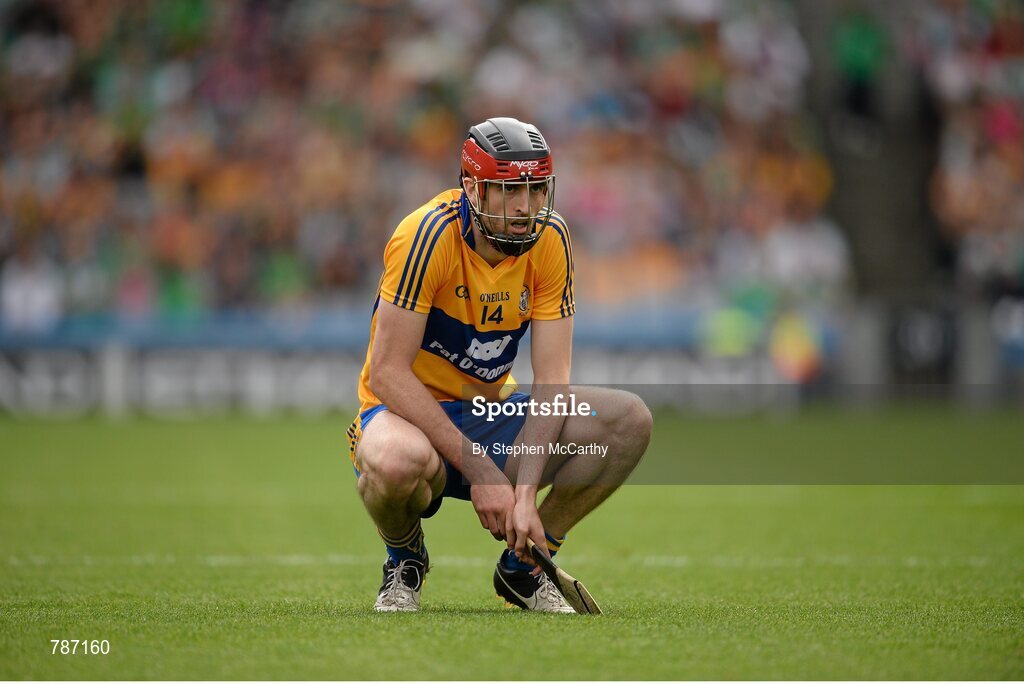 18 August 2013; Darach Honan, Clare. GAA Hurling All-Ireland Senior Championship, Semi-Final, Limerick v Clare, Croke Park, Dublin. Picture credit: Stephen McCarthy / SPORTSFILE