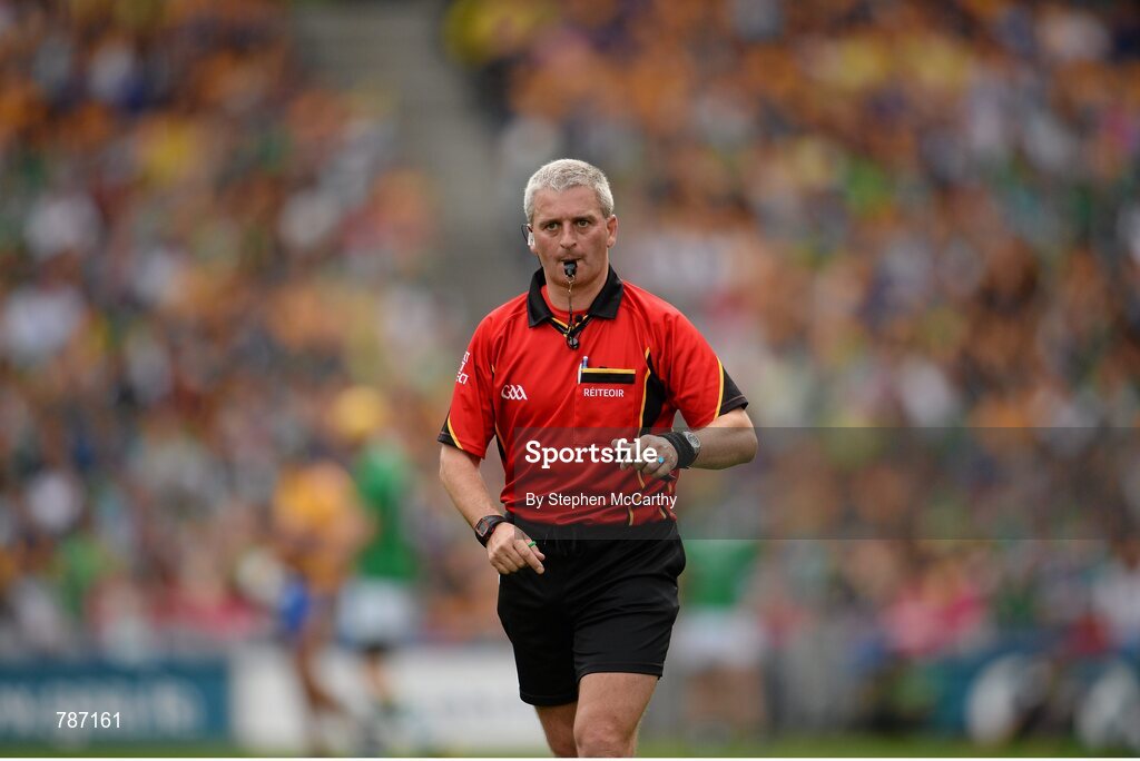 18 August 2013; Referee Johnny Ryan. GAA Hurling All-Ireland Senior Championship, Semi-Final, Limerick v Clare, Croke Park, Dublin. Picture credit: Stephen McCarthy / SPORTSFILE