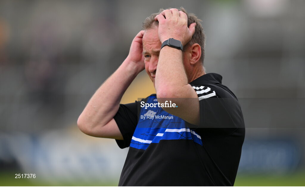 20 May 2023; Clare manager Colm Collins during the last minutes of the GAA Football All-Ireland Senior Championship Round 1 match between Clare and Donegal at Cusack Park in Ennis, Clare. Photo by Ray McManus/Sportsfile