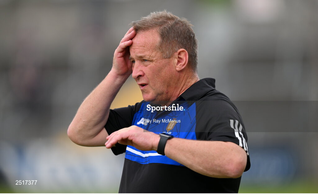 20 May 2023; Clare manager Colm Collins during the last minutes of the GAA Football All-Ireland Senior Championship Round 1 match between Clare and Donegal at Cusack Park in Ennis, Clare. Photo by Ray McManus/Sportsfile