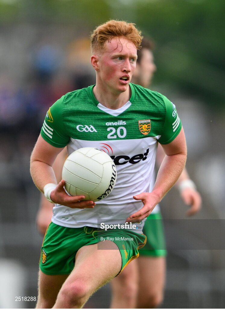 20 May 2023; Oisin Gallen of Donegal during the GAA Football All-Ireland Senior Championship Round 1 match between Clare and Donegal at Cusack Park in Ennis, Clare. Photo by Ray McManus/Sportsfile