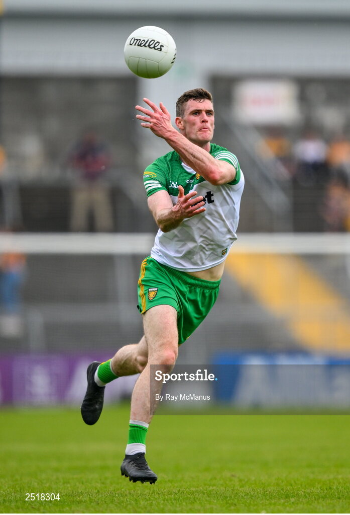 20 May 2023; Caolan Ward of Donegal during the GAA Football All-Ireland Senior Championship Round 1 match between Clare and Donegal at Cusack Park in Ennis, Clare. Photo by Ray McManus/Sportsfile