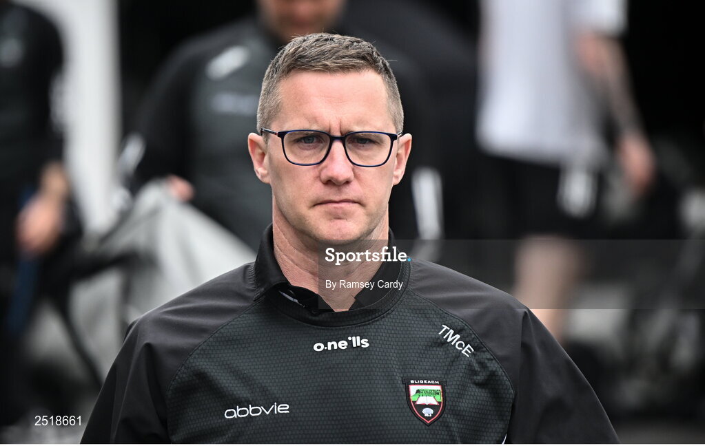 21 May 2023; Sligo manager Tony McEntee before the GAA Football All-Ireland Senior Championship Round 1 match between Sligo and Kildare at Markievicz Park in Sligo. Photo by Ramsey Cardy/Sportsfile