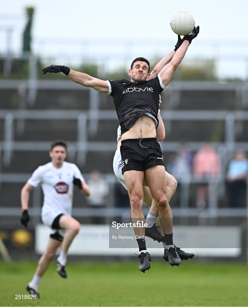 21 May 2023; Niall Murphy of Sligo in action against Jack Sargent of Kildare during the GAA Football All-Ireland Senior Championship Round 1 match between Sligo and Kildare at Markievicz Park in Sligo. Photo by Ramsey Cardy/Sportsfile