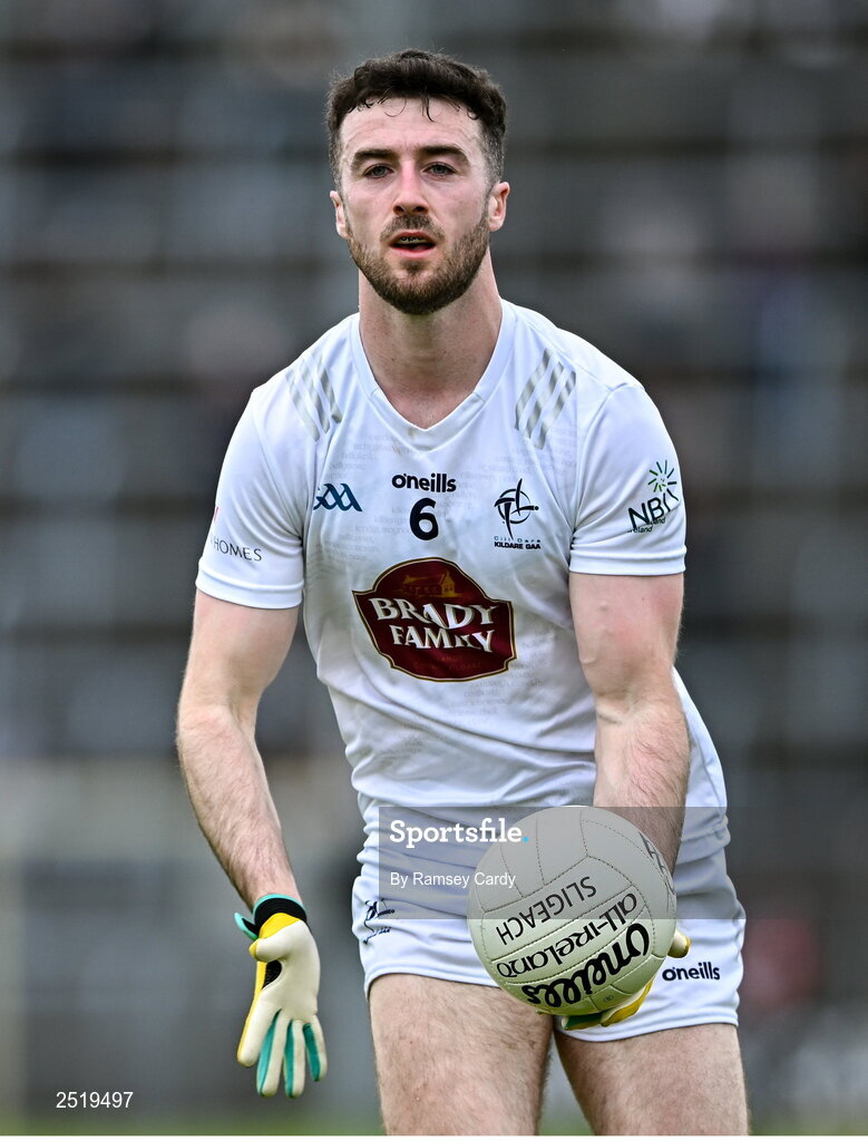 21 May 2023; Kevin Flynn of Kildare during the GAA Football All-Ireland Senior Championship Round 1 match between Sligo and Kildare at Markievicz Park in Sligo. Photo by Ramsey Cardy/Sportsfile