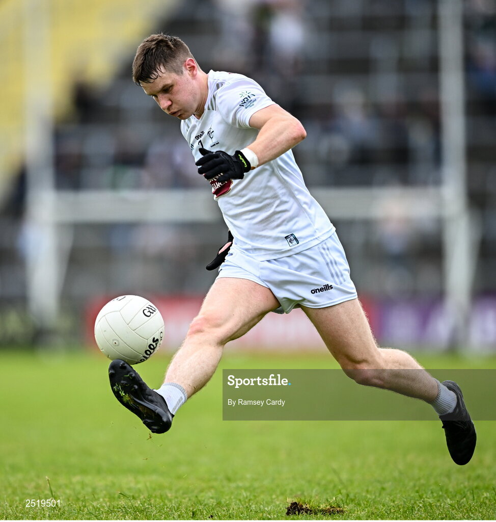 21 May 2023; Jack Sargent of Kildare during the GAA Football All-Ireland Senior Championship Round 1 match between Sligo and Kildare at Markievicz Park in Sligo. Photo by Ramsey Cardy/Sportsfile