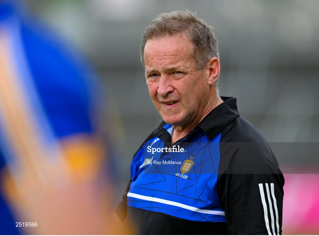 20 May 2023; Clare manager Colm Collins during the last minutes of the GAA Football All-Ireland Senior Championship Round 1 match between Clare and Donegal at Cusack Park in Ennis, Clare. Photo by Ray McManus/Sportsfile
