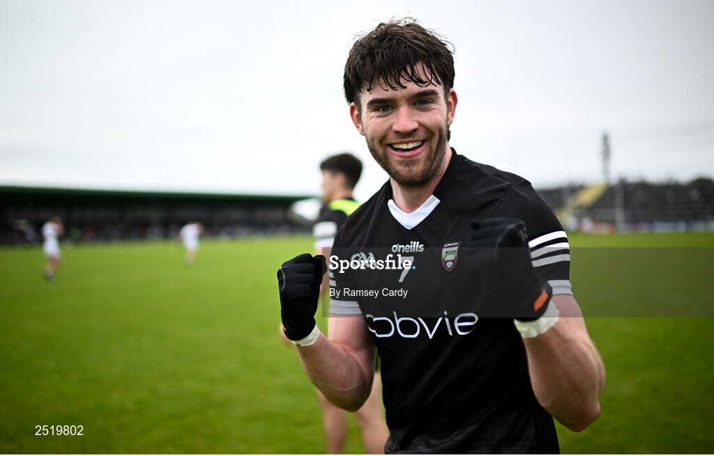 21 May 2023; Luke Towey of Sligo celebrates his side's draw in the GAA Football All-Ireland Senior Championship Round 1 match between Sligo and Kildare at Markievicz Park in Sligo. Photo by Ramsey Cardy/Sportsfile