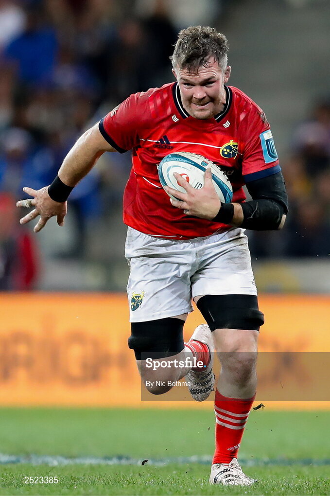 27 May 2023; Peter O'Mahony of Munster in action during the United Rugby Championship Final match between DHL Stormers and Munster at DHL Stadium in Cape Town, South Africa. Photo by Nic Bothma/Sportsfile