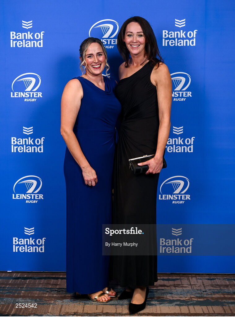 28 May 2023; On arrival at the Leinster Rugby Awards Ball is Lorna Quinn and Maz Reilly . The Leinster Rugby Awards Ball, which took place at the Clayton Hotel Burlington Road in Dublin, was a celebration of the 2022/23 Leinster Rugby. Photo by Harry Murphy/Sportsfile