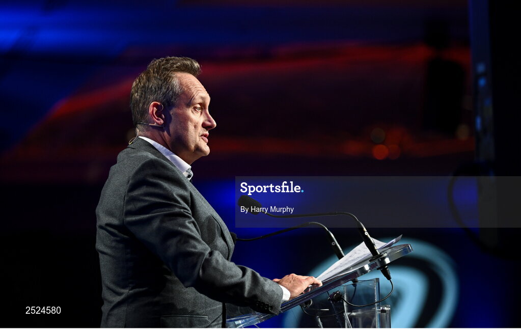28 May 2023; Mario Rosenstock during Leinster Rugby Awards Ball, which took place at The Clayton Hotel Burlington Road in Dublin, was a celebration of the 2022/23 Leinster Rugby season. Photo by Harry Murphy/Sportsfile