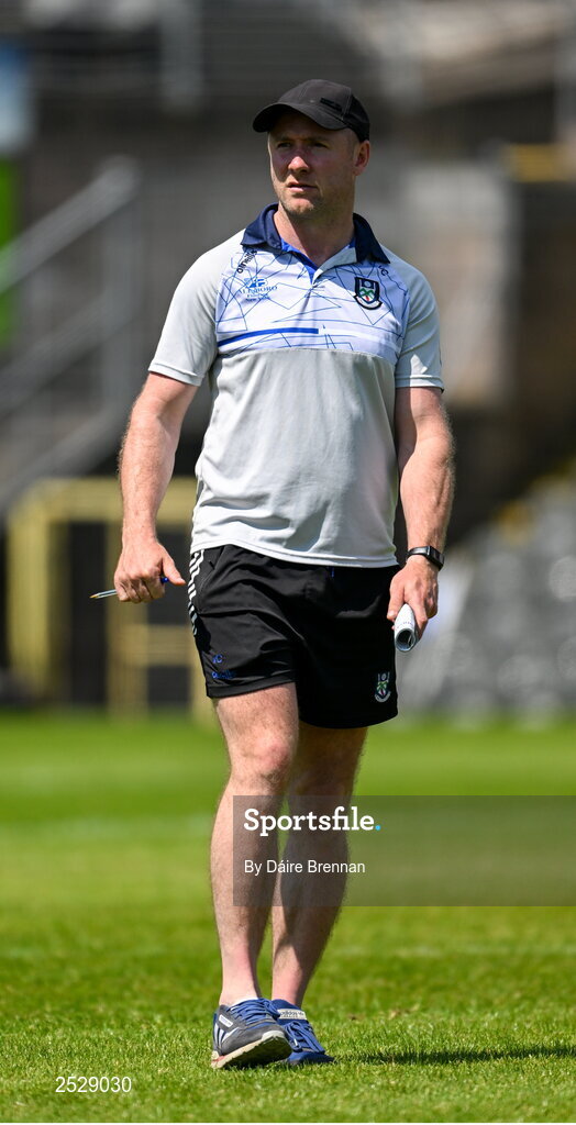4 June 2023; Monaghan manager Vinny Corey ahead of the GAA Football All-Ireland Senior Championship Round 2 match between Monaghan and Clare at St Tiernach's Park in Clones, Monaghan. Photo by Daire Brennan/Sportsfile