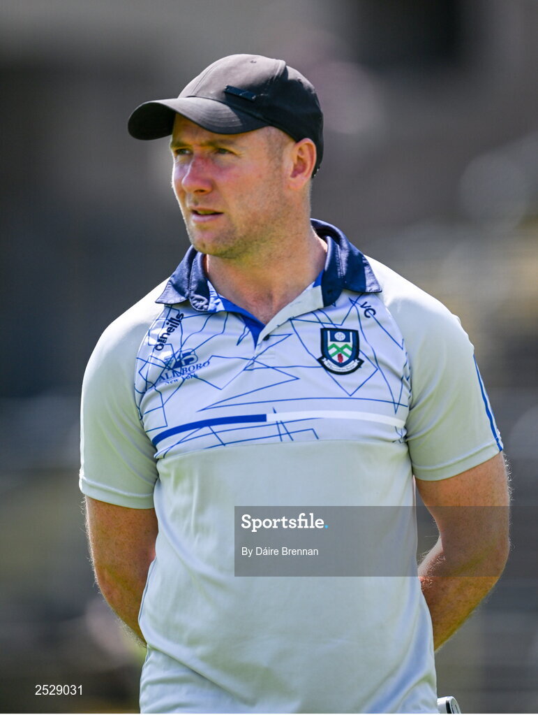 4 June 2023; Monaghan manager Vinny Corey ahead of the GAA Football All-Ireland Senior Championship Round 2 match between Monaghan and Clare at St Tiernach's Park in Clones, Monaghan. Photo by Daire Brennan/Sportsfile