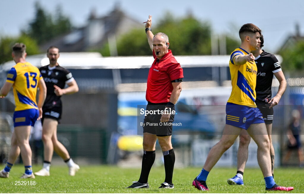 4 June 2023; Referee Conor Lane during the GAA Football All-Ireland Senior Championship Round 2 match between Roscommon and Sligo at Dr Hyde Park in Roscommon. Photo by Piaras Ó Mídheach/Sportsfile