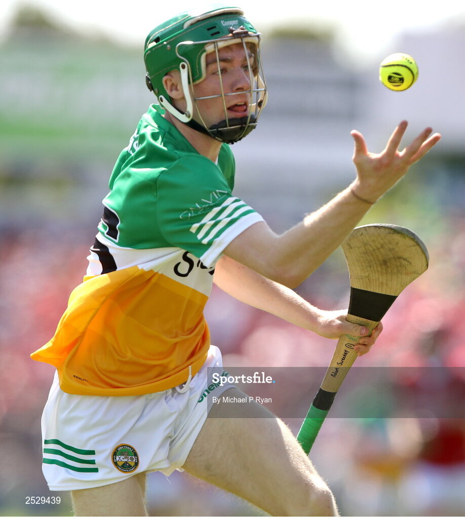 4 June 2023; Adam Screeney of Offaly during the O’Neills.com GAA Hurling All-Ireland U20 Championship Final match between Cork and Offaly at FBD Semple Stadium in Thurles, Tipperary. Photo by Michael P Ryan/Sportsfile