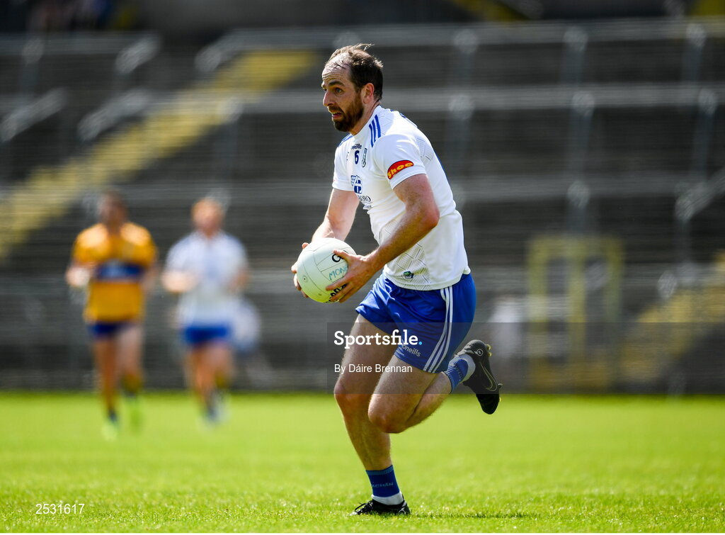 4 June 2023; Conor Boyle of Monaghan during the GAA Football All-Ireland Senior Championship Round 2 match between Monaghan and Clare at St Tiernach's Park in Clones, Monaghan. Photo by Daire Brennan/Sportsfile